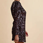 byTiMo Sequins Mini Dress in Black