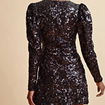 byTiMo Sequins Mini Dress in Black