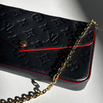 Louis Vuitton Navy Monogram Felicie Pochette Bag