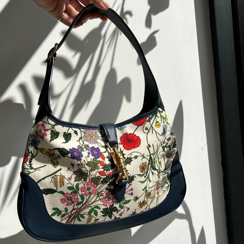 Gucci Jackie Flora Hobo Shoulder Bag