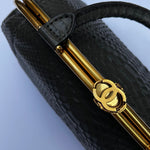 Chanel Grey Python Top Handle Colosseum Bag