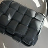 Bottega Veneta Grey Padded Intrecciato Leather Shoulder Bag