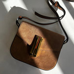 DeMellier Vancouver Small Brown Suede  Crossbody
