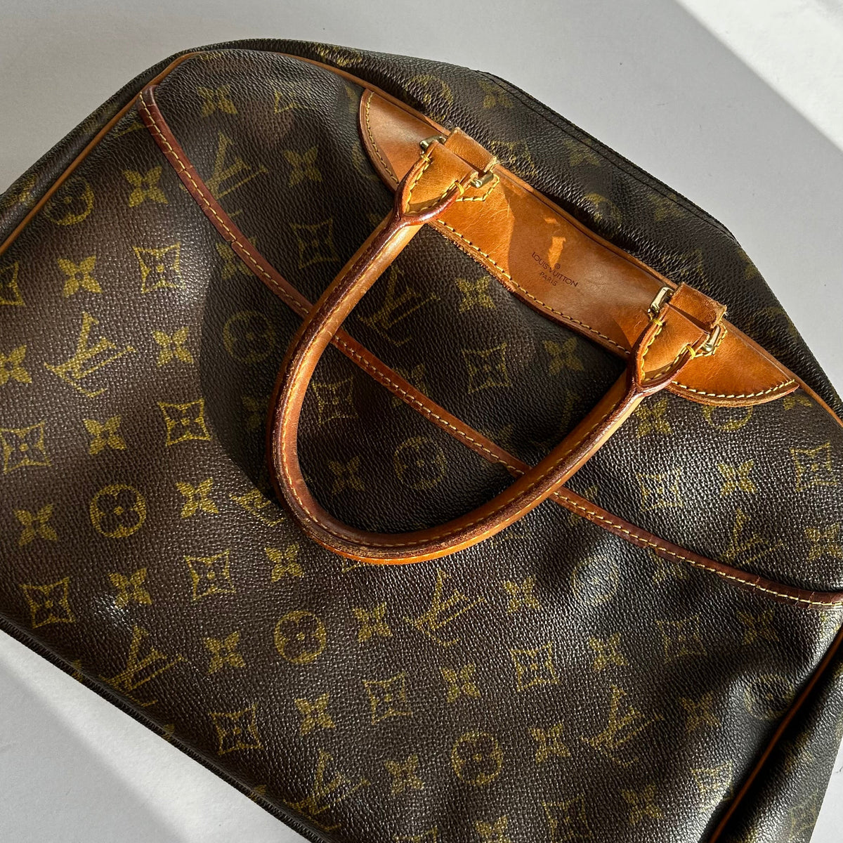 Louis Vuitton Brown Monogram Deauville Bag