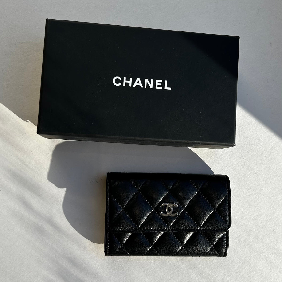 Chanel Black Bi-fold Card Holder