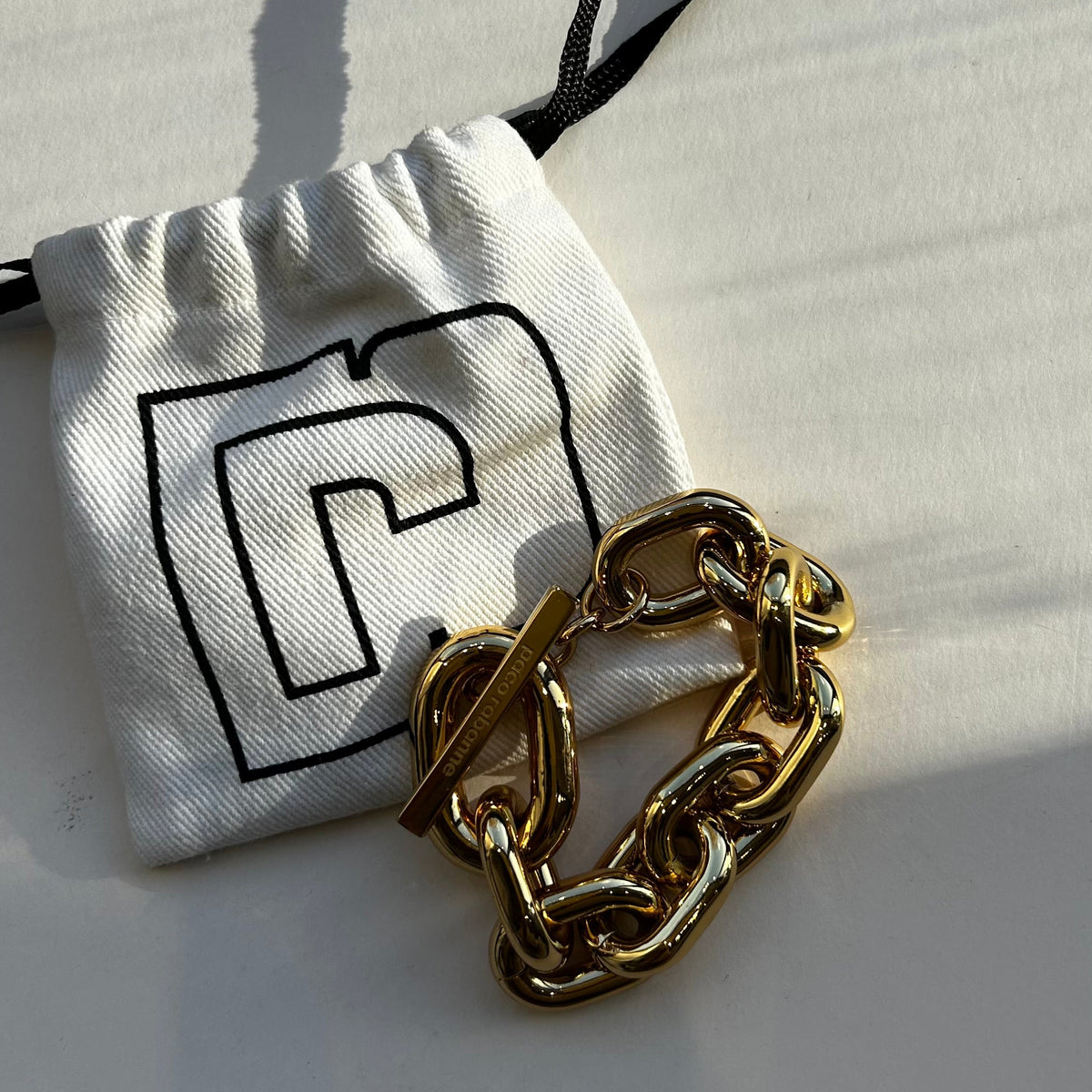 Paco Rabanne Gold Chain Bracelet