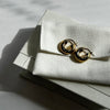 Jil Sander Classic Round Earrings Gold
