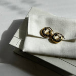 Jil Sander Classic Round Earrings Gold