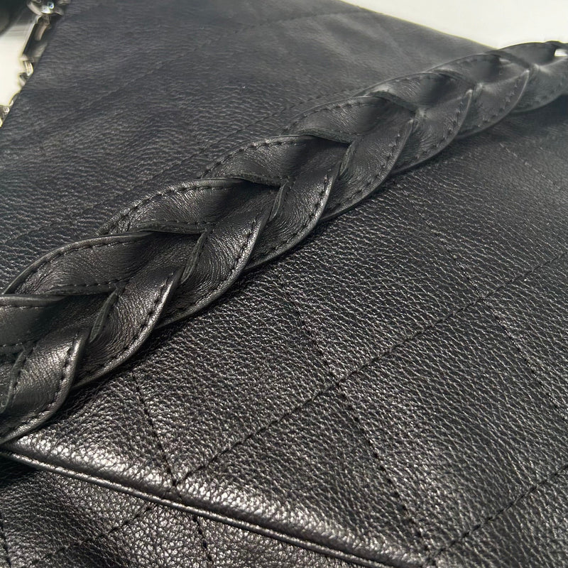 Chanel Black Braided with Style Flap Bag
