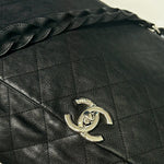 Chanel Black Braided with Style Flap Bag