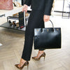 Burberry Black Medium Title Tote Bag