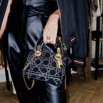 Dior Mini Beaded Lady Dior with Crossbody Chain Strap