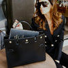 Burberry Black Medium Title Tote Bag