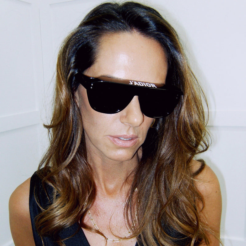 Dior Black Club2 Sunglasses with Visor