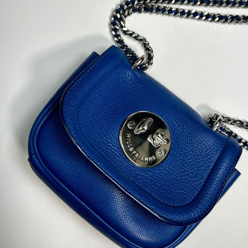 Hill And Friends Blue Silver Tweency Crossbody Bag
