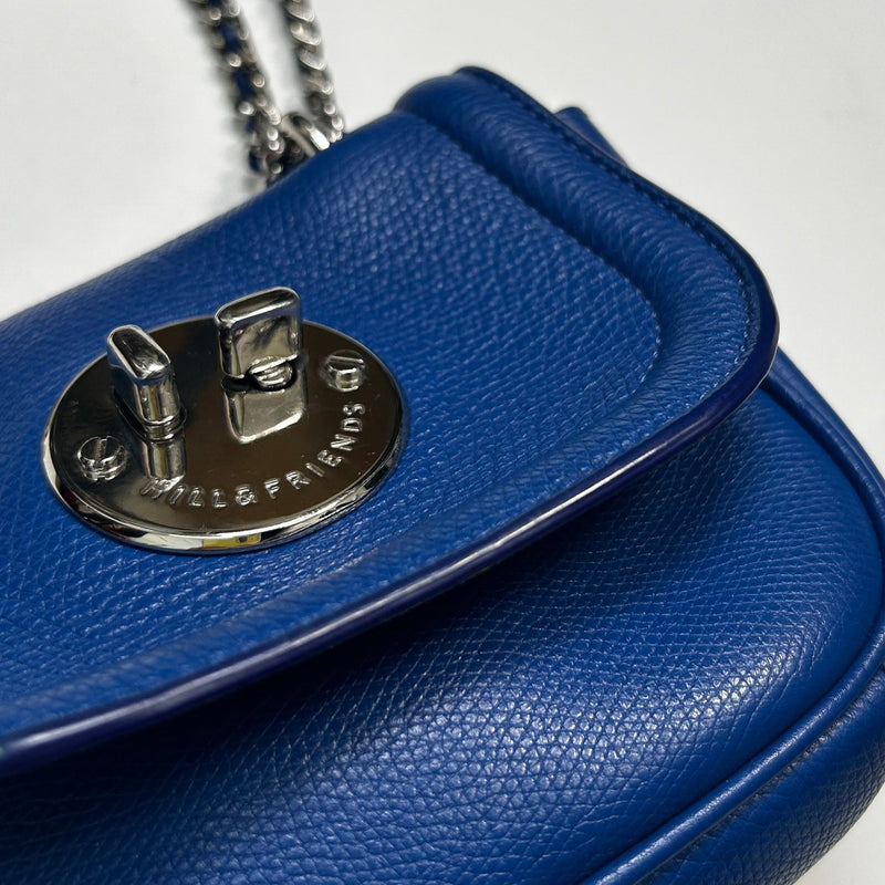 Hill And Friends Blue Silver Tweency Crossbody Bag