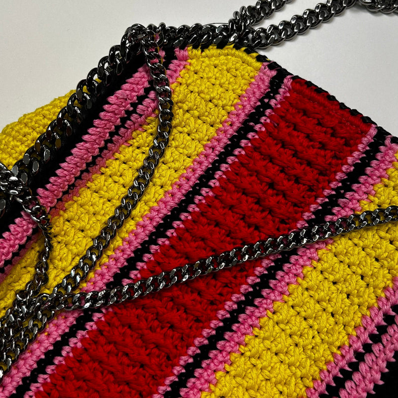 Stella McCartney Yellow Red Cotton Falabella Bag