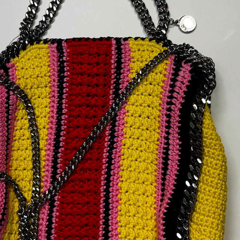 Stella McCartney Yellow Red Cotton Falabella Bag
