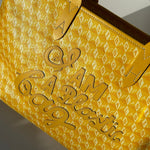 Anya Hindmarch Large I Am A Plastic Bag Tote in Lemon Yellow