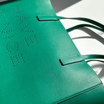 Anya Hindmarch AR Ebury Featherweight Tote in Emerald Green