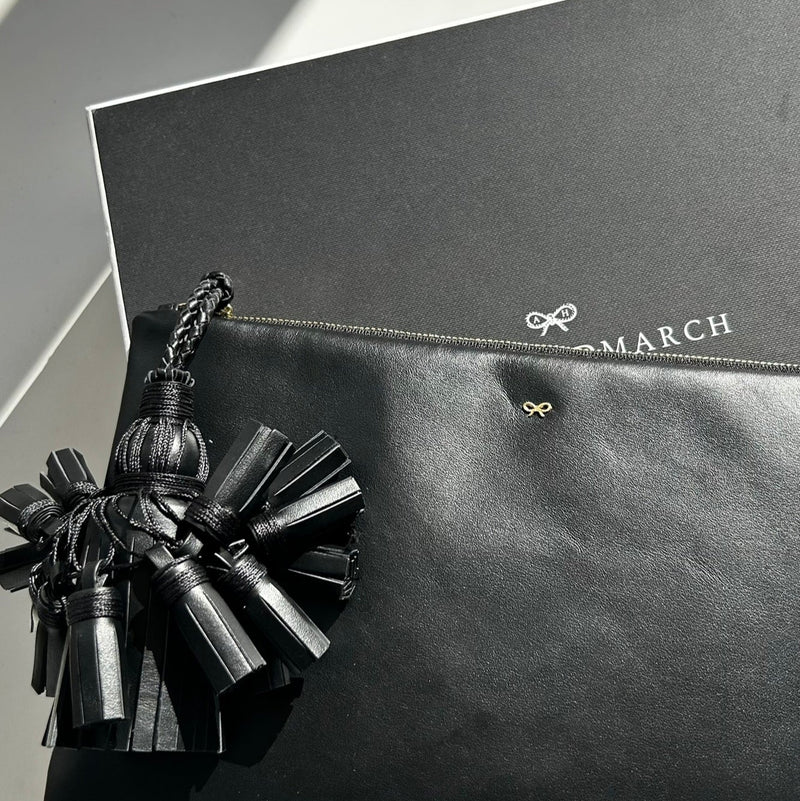 Anya Hindmarch Georgiana Clutch Black
