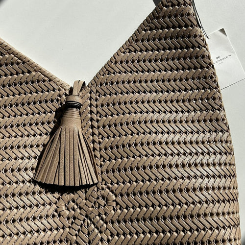 Anya Hindmarch Tassel Hobo Nude Bag