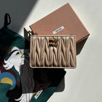 Miu Miu Pale Pink Credit Card Holder