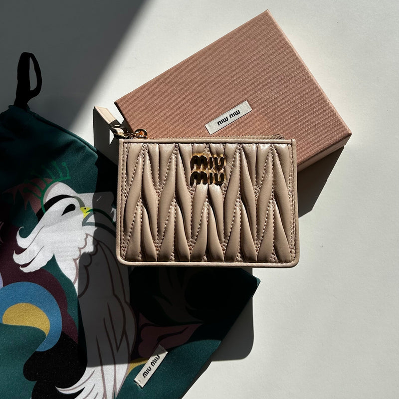 Miu Miu Pale Pink Credit Card Holder