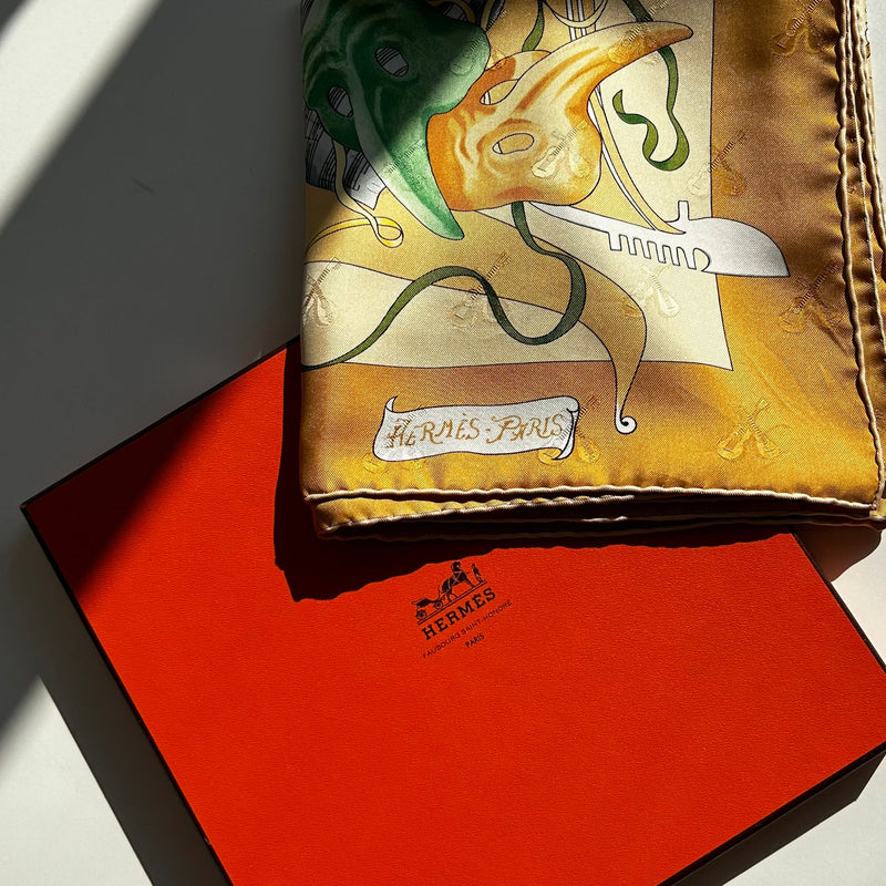 Hermes Silk 'Le Carnaval De Venise' 90 Silk Scarf