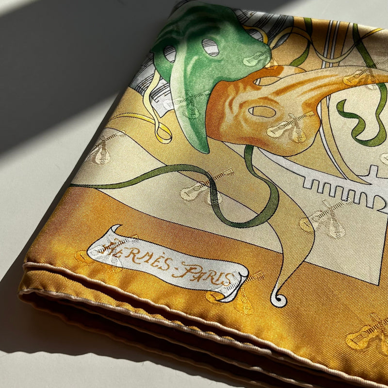 Hermes Silk 'Le Carnaval De Venise' 90 Silk Scarf