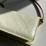 Louis Vuitton Cream Vernis Lexington Pochette Bag