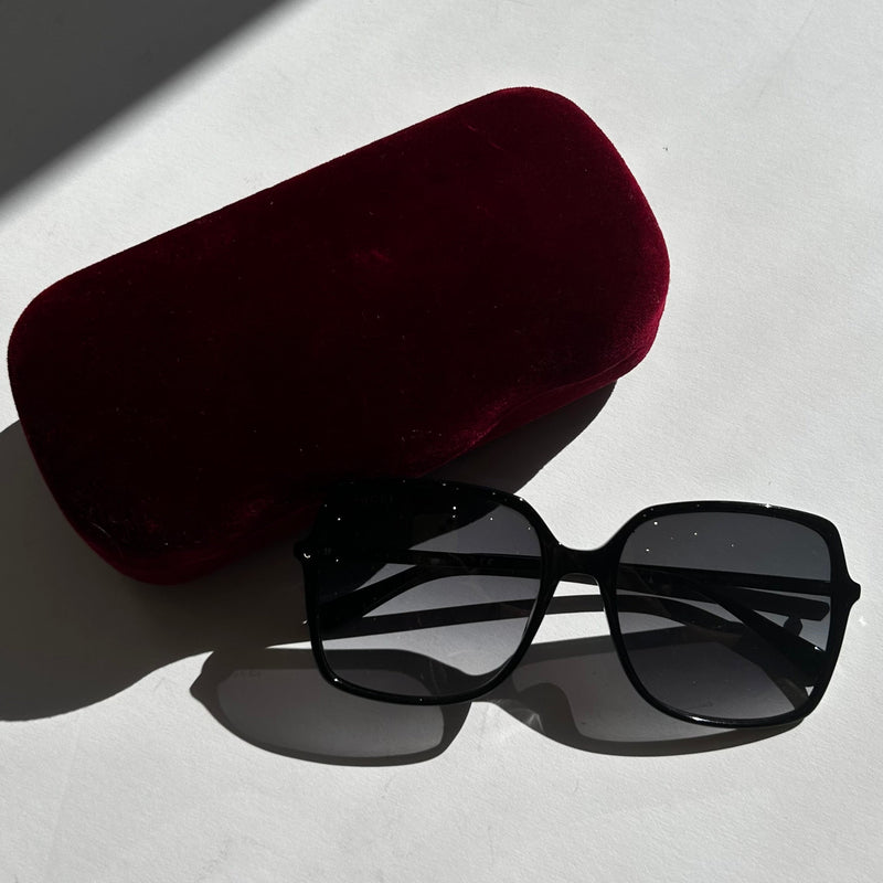 Gucci Black Oversized Sunglasses