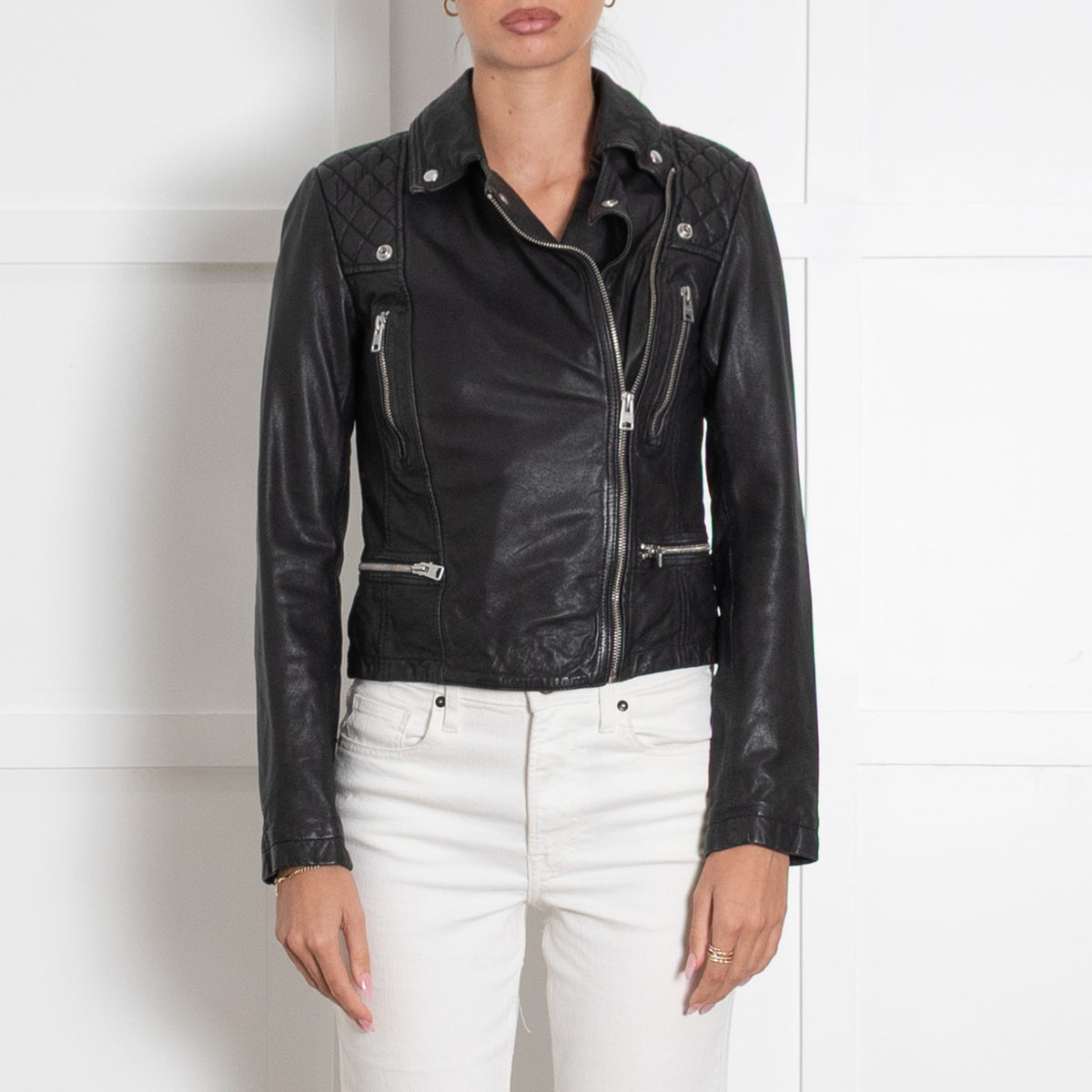 All Saints Black Biker Jacket