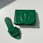 Dolce & Gabbana DG Green Leather Crossbody Bag