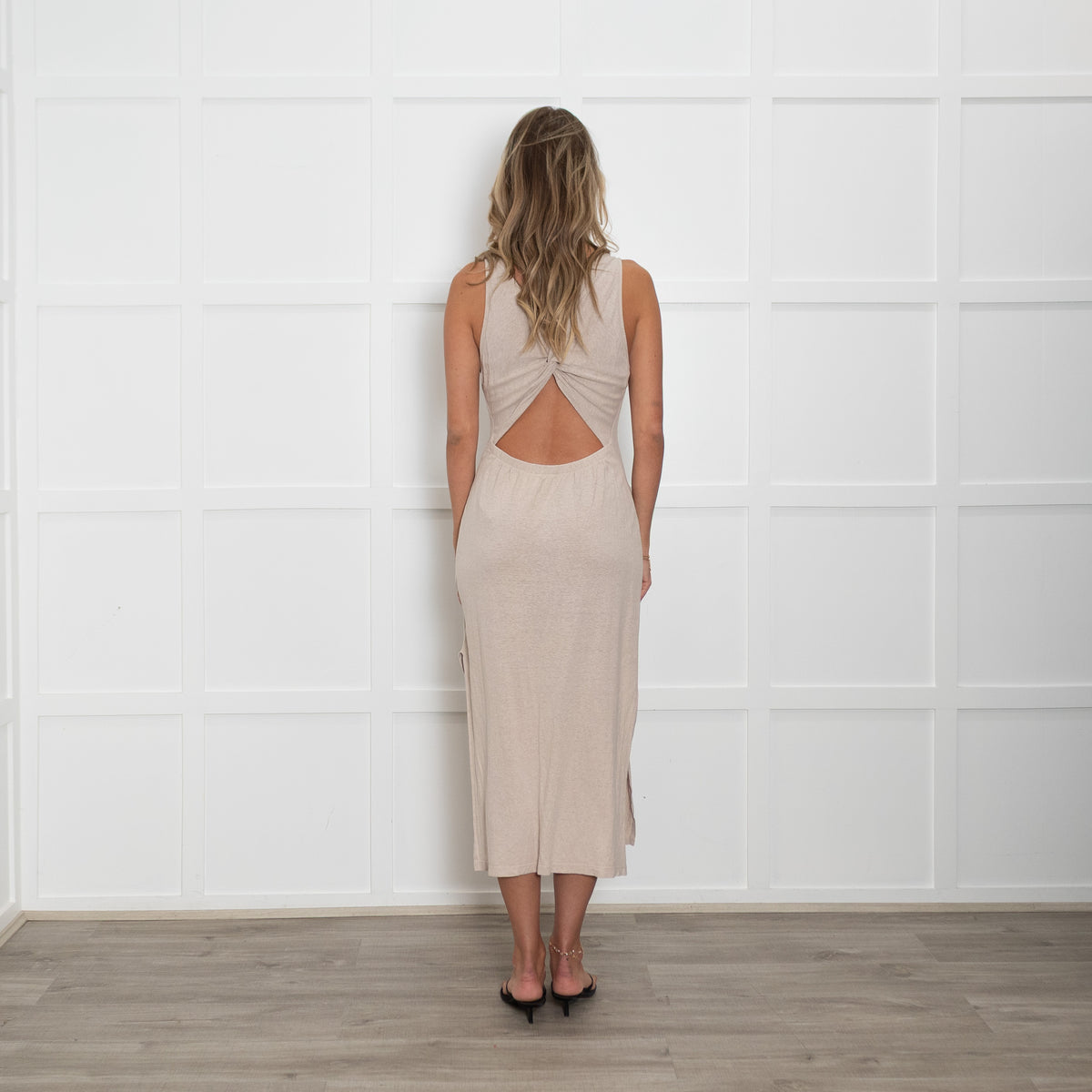 Viktoria & Woods Beige Miami Cotton & Hemp Dress