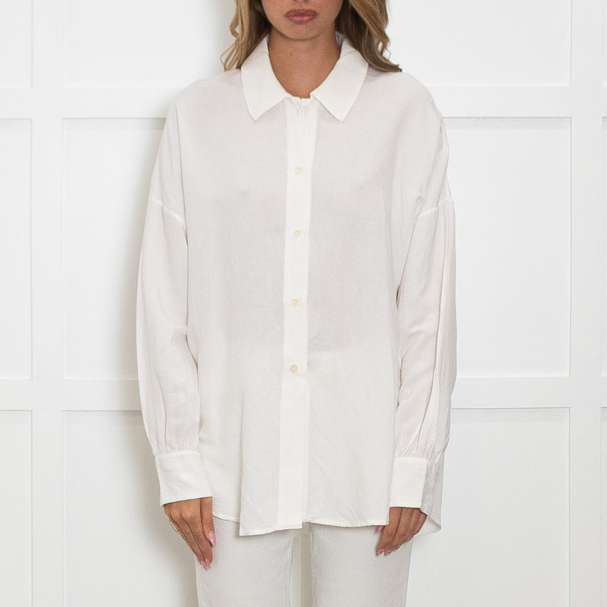 Away That Day White Linen Beach Shirt