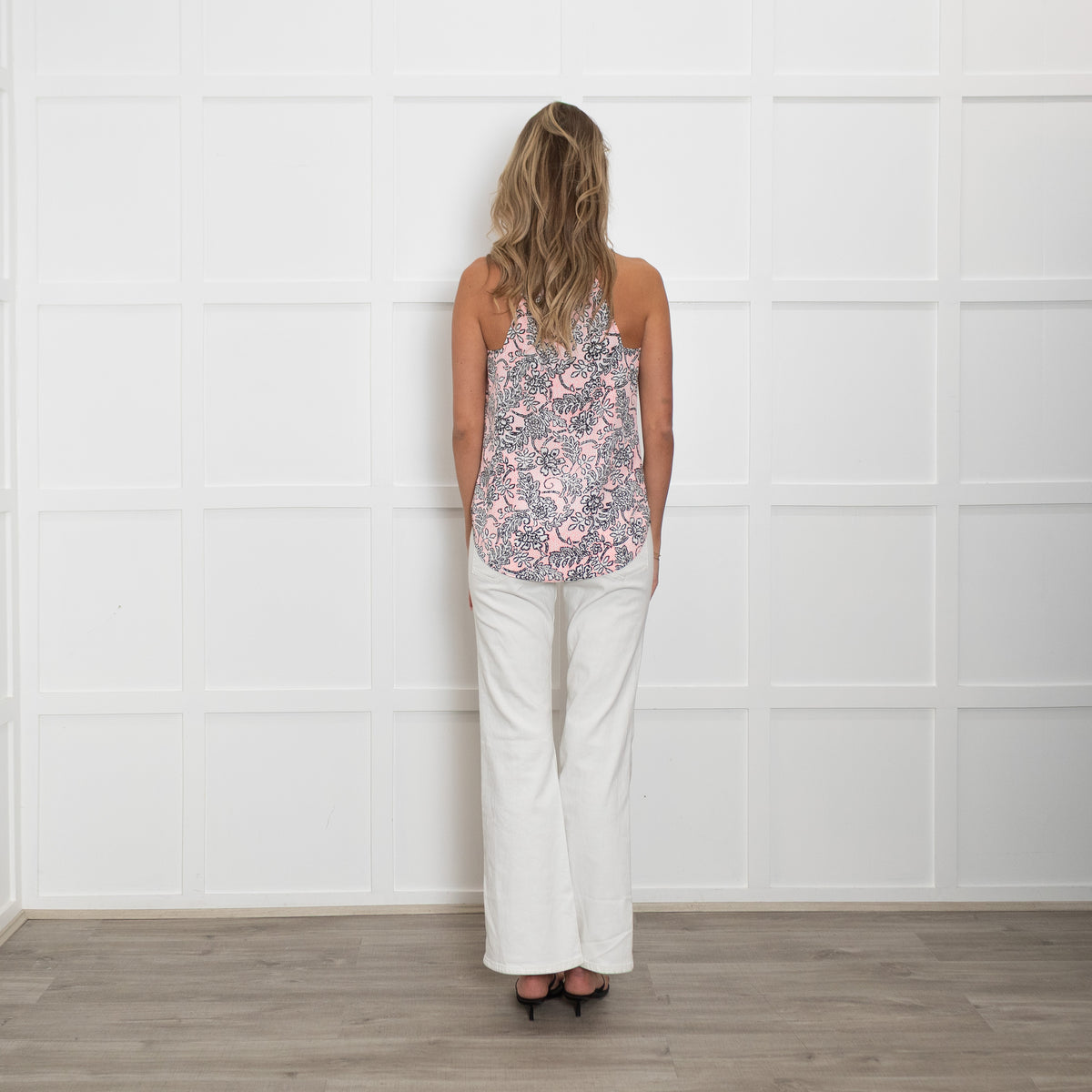 Cooper & Ella Black and Pink Halterneck Top