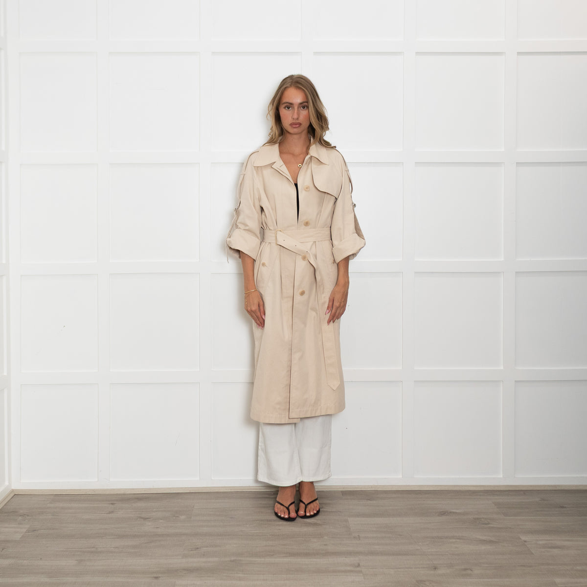 Burberry Cream Trench Coat