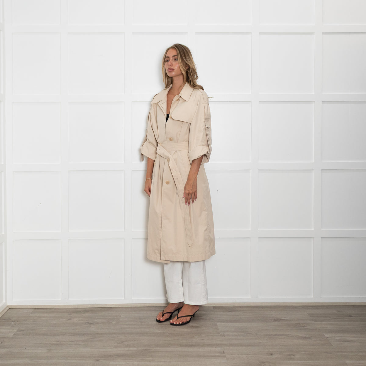 Burberry Cream Trench Coat