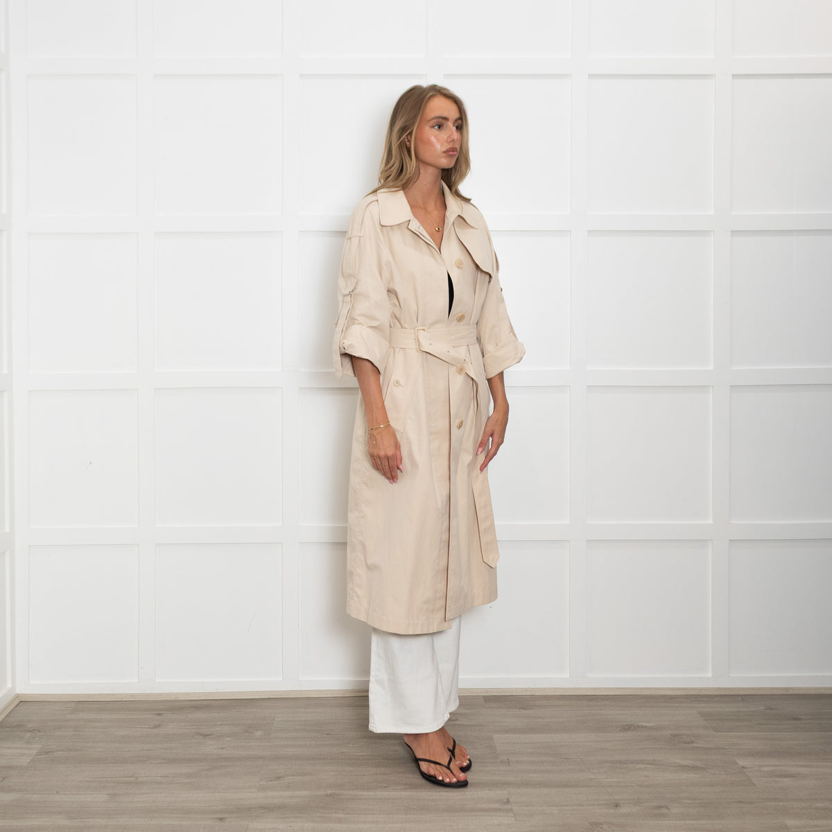 Burberry Cream Trench Coat