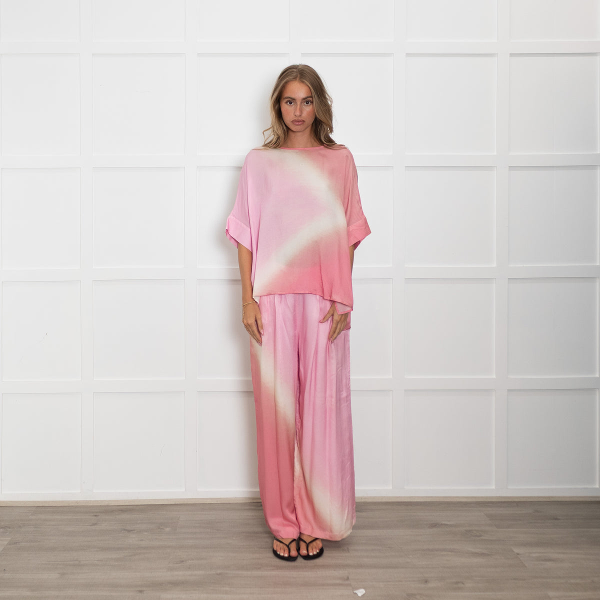 Essentiel Antwerp Pink And Cream Ombre Top