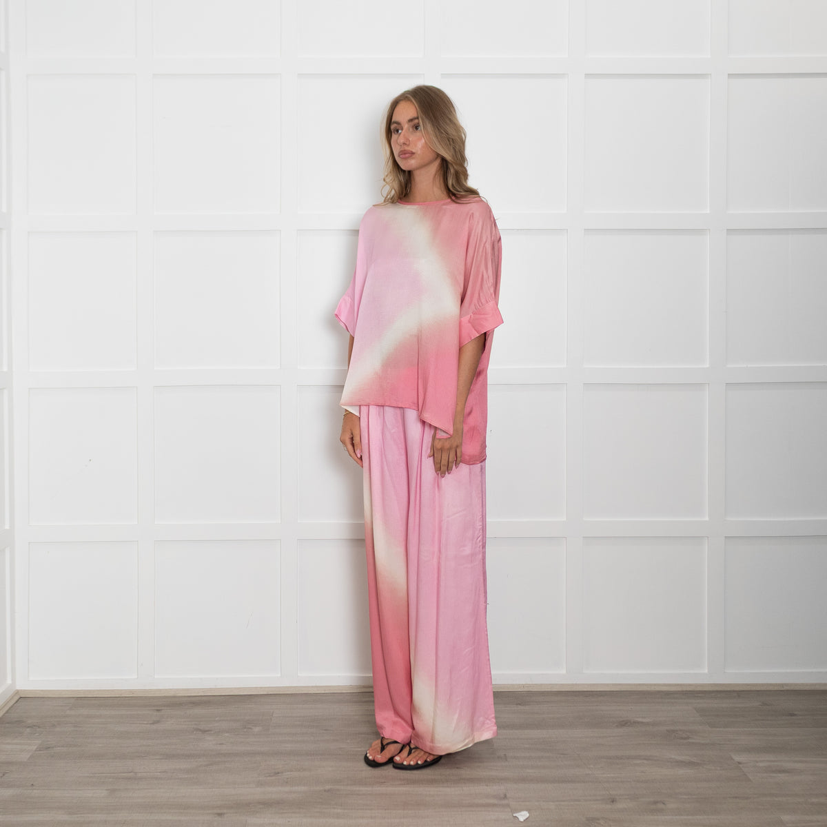 Essentiel Antwerp Pink And Cream Ombre Top