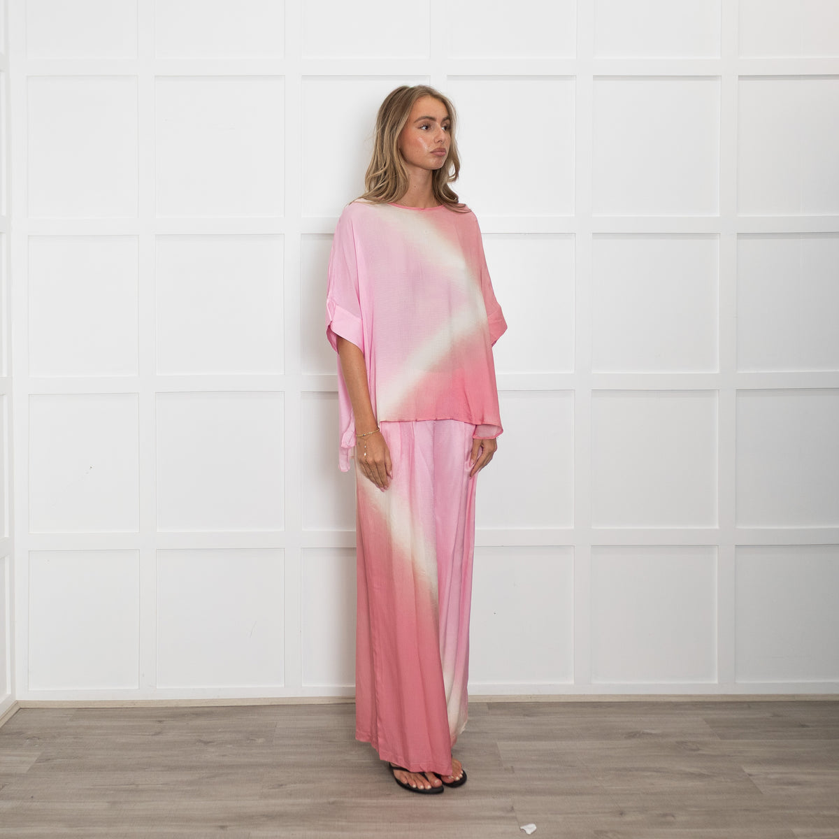 Essentiel Antwerp Pink And Cream Ombre Top