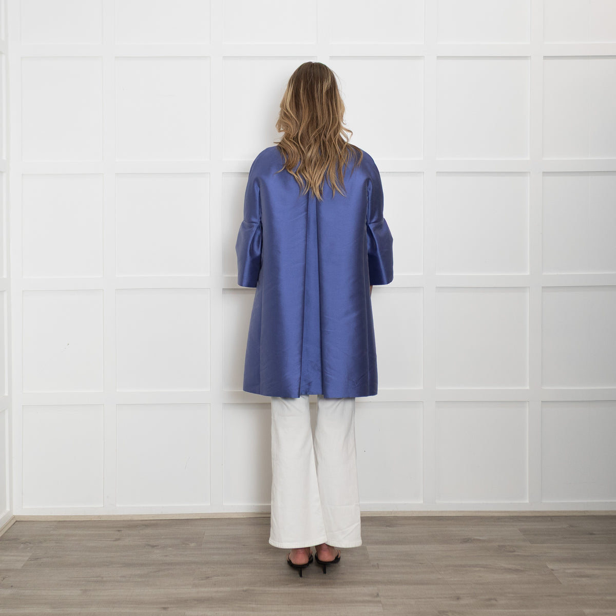 Luisa Spagnoli Purple Silk  Blend Coat