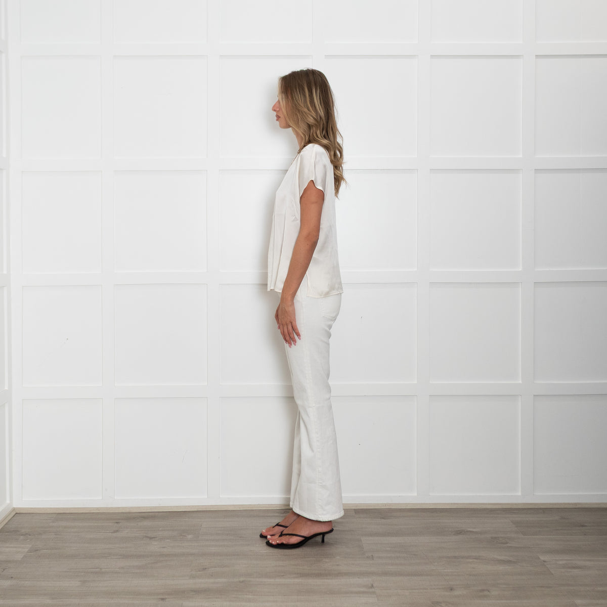 Luisa Spagnoli Cream Silk Sleeveless Top