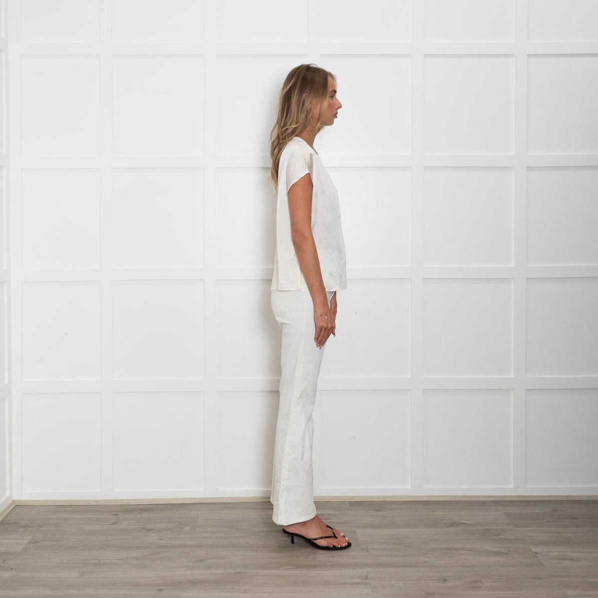 Luisa Spagnoli Cream Silk Sleeveless Top