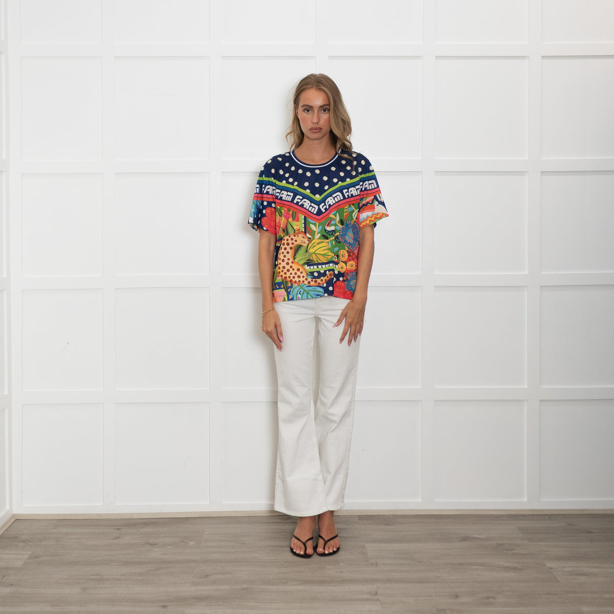 Farm Rio Multicolour Jungle Short Sleeve Top