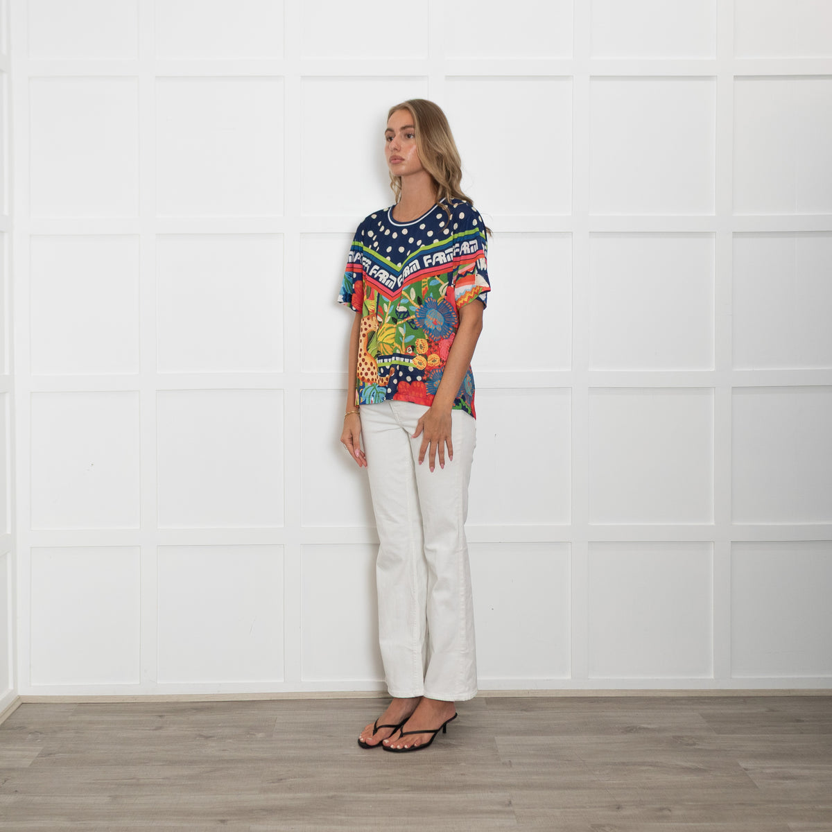 Farm Rio Multicolour Jungle Short Sleeve Top