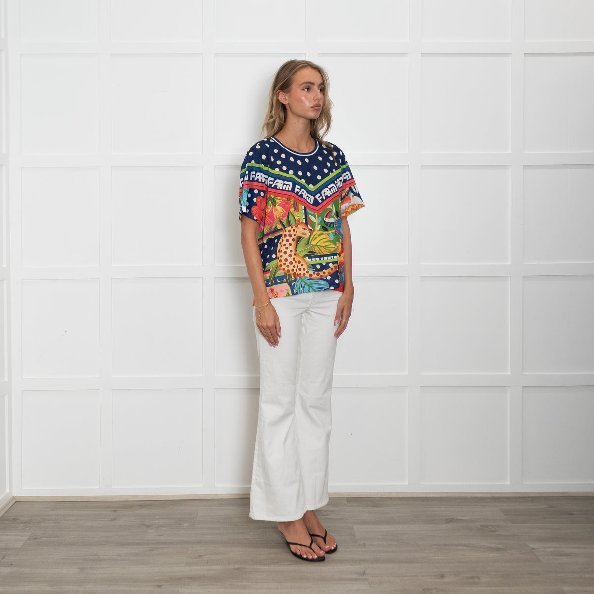 Farm Rio Multicolour Jungle Short Sleeve Top