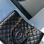 Chanel Grand Shopping Tote Black Caviar Leather